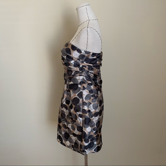 NWT Ports 1961 Strapless Corset Circle Print Dress - Picture 3 of 13